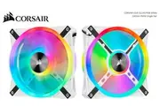 Corsair QL140 RGB White ICUE 140mm RGB LED PWM Fan 26dBA 50.2 CFM Single Pack