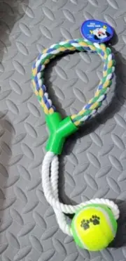 rope & ball dog toy for Tug Of War, Fetch