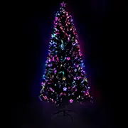 7FT Christmas Tree | Tips: 280 | Fibre Optic Stars | LED Top Star