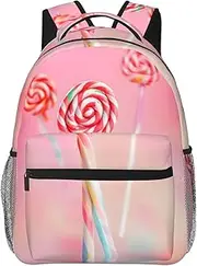 [CHRYSM] Backpack For Girls Boys Teens Schoolbag,Bookbag,Cherry Blossom White Staircase Daypack For High School,College,Travel,Work