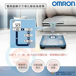 OMRON 歐姆龍 HBF-371體組成計 可測內臟脂肪 BMI 身體年齡 基礎代謝 骨骼肌率 四點全身式測量 體重計