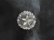Starberry Concho Screw Back 1"