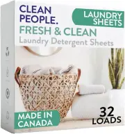 The Clean People Laundry Detergent Sheets - Laundry Soap - Ultra Concentrated, R