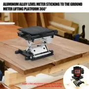 Aluminum Alloy Lifting Platforms Stand Rack Scissor Lab Lift Jack Black 1pcs