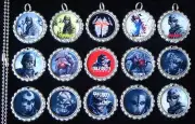 15 Call of Duty Ghosts Silver Flat Bottle Cap Necklaces Set 1