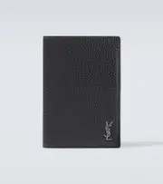 [Saint Laurent] Saint Laurent Leather passport holder One Size black
