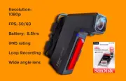 tooocycling Bike Lamp Camera version 2 with 64GB microSD card included