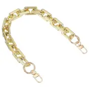 Purse Chain Strap, 15.7 Inch Acrylic Strap Replacement for Handbag, Gold