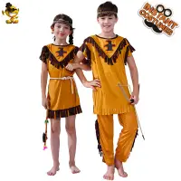 在飛比找蝦皮購物優惠-【派對服飾】【廠價特價】印第安人民族服裝兒童款式 cospl