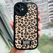 Juuui Brown Leopard Print Case for iPhone XR - Stylish Wild Pattern, Premium Shockproof Slim Cover, Durable TPU Material, Full Body Protection