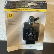 15 Amp 24-Hour Outdoor Plug-In Mechanical Dusk - Dawn Timer with Grounded Outlet