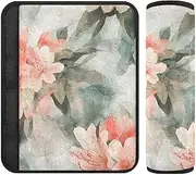 Retro Pastel Simple Floral 2 pcs Seatbelt Shoulder Strap pad, Protects Your Neck and Shoulders, car seat Cover pad for Airplane Backpack Airplane