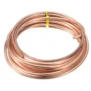 Soft Copper Wire (7 Gauge, 11.5 FT), 99.9% Pure Bare Copper Wire for Crafts