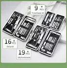Professional Stainless Steel Manicure Pedicure Nail Clippers Kit Care Tool Set