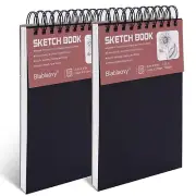2 Pack Sketch Book 5.5" x 8.5" Sketchbook with 100 Sheets 68lb/100gsm Drawing...