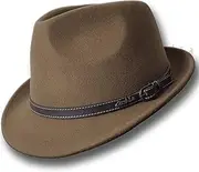 [Oztrala] 】 Trilby Felt Hat Australian Wool Leather Band Fedora Fur Men/Women Bucket HW03 A
