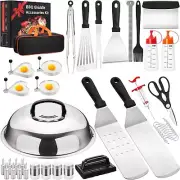 Blackstone Griddle Accessories Tool Kit, AIKWI 47-Piece Flat Top Grill...