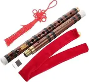 OFFIGAM 1Set Portable Bamboo Flute G Tone Chinese Flute for Students Traditional Musical Instrument Durable and Polished Design present for Music Lovers and Beginners