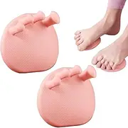 A Pair Toes Separators | Arch Trainer Separators - Silicone Trainer Toe Valgus Corrector Soft Support Exerciser for Women,Pink