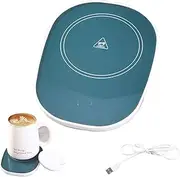 Thermostatic Coasters - 16W Portable 55 Degrees Mug Warmer USB Drink Heater,Multifunctional Desk Coffee Mug Warmer Reusable Smart Electric Beverage Warmer Mug Warmer for Dining Room Borato