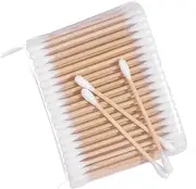 Double-Tipped Cotton Swabs, 1000 Pack, Wooden Sticks