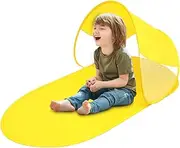 Pop Up Beach Tent | Foldable Outdoor Sunshade - Wind-Proof UV Protection Beach Tent for Family Outing Party Fishing Festival Camping Vacation Sports Picnic