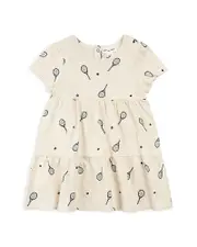 Miles The Label Girls' Short Sleeved Tiered Knit Dress - Little Kid