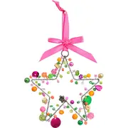 LVD Beaded Star Fairytale Decorative Hanging Sculpture Ornament Home Decor