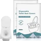 20Pcs Flushable Paper Toilet Seat Covers, Disposable Toilet Seat Covers, Pocket
