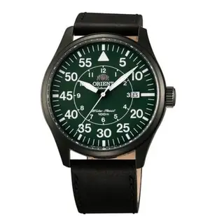 【天龜 】ORIENT WATER RESISTANT 100m系列 東方霸王飛行機械皮帶錶 FER2A002F