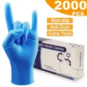 2000Pcs Disposable Nitrile Gloves/Latex/Exam Glove Powder Free Multi-Purpose LAB