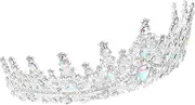 [FOMIYES] Queen Crown for Women Elegant Rhinestone Tiara Hair Accessory for Weddings Birthdays and Parties Versatile Retro Headband for Costume and Special Occasions