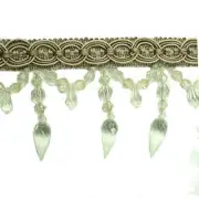 4"Crystal Beaded Fringe Trim-TF-32-1