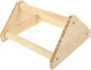 BCOATH Indoor Bird Training Stand Natural Wooden Perch for Chickens Parrots Fun Durable Bird Cage Accessory Play
