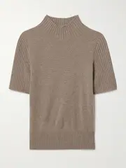[KHAITE] KHAITE - Talvi Cashmere Turtleneck Sweater - Camel - small small Brown