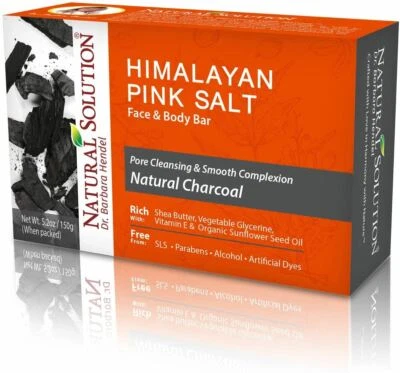 Natural Solution Face & Body Bar Soap - Herbal & Natural Soap Bar - Charcoal - 5