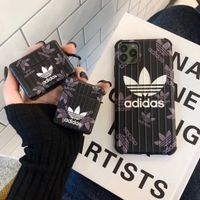 手機保護套 愛迪達  Adidas 三葉草 防摔殼 適用 IPhone13手機殼 12 11 Pro Airpods