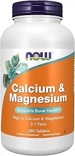 NOW Foods - Calcium and Magnesium High Potency - 250 Tablets
