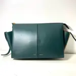 【新莊幸福店】 CELINE 肩背包 等級B TRI-FOLD CLUTCH ON CHAIN寶物工廠 二手