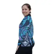 Sea Shells - Teal Fishing Shirt