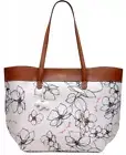 New Radley London Hand drown Floral Print Open-Top Small Tote Bag