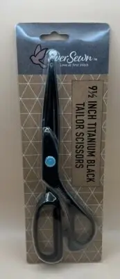 Ever Sewn 9 1/2” Titanium Black Tailor Scissors With Bent Handle Feature