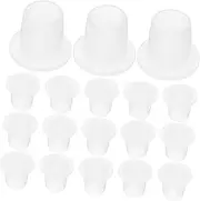 Mobestech 100pcs Perfume Bottle Stoppers for Glass Bottles Reusable Solid Stopper Leak-Proof Mini Plugs