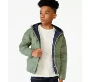 Free Assembly Boys Quilted Jacket, Sizes 4-18