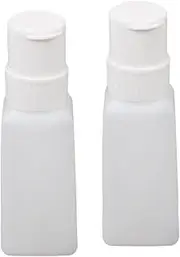 JAYIOLA 2x Nail Polish Remover Liquid Dispenser Acetone Push Down Bottle Square