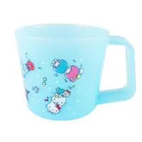 在飛比找樂天市場購物網優惠-小禮堂 Sanrio大集合 兒童單耳塑膠杯 170ml (藍
