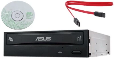 Asus SATA 24X Internal Burner Drive +Software CD DVD DVRW for PC & Duplicator
