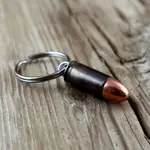 美國 BULLET 9MM 手槍子彈鑰匙圈（金屬復古造型創意鑰匙扣 潮牌潮流個性質感鑰匙吊飾掛飾 男生男用生存遊戲裝備