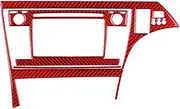 AIOSPSPR Car Central Radio CD Navigation Panel Trim Cover Decoration Sticker Interior Compatible for Toyota Prius 2012-2015 Accessories(Red RHD)