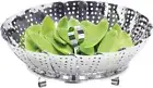 Universal Steamer Insert Pans Food Steamer Basket Stainless Steel Steaming Rack